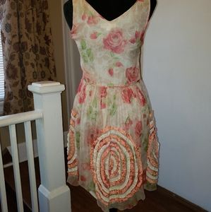 Jill Stuart Dress Size 4 Silk & Lace